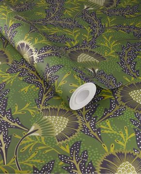 SOLANGE 340216 - Green wallpaper by Eijffinger