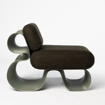 Eel Lounge Chair Olive by Ekbacken Studios