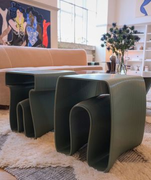 Eel Side Table Olive by Ekbacken Studios - view 4