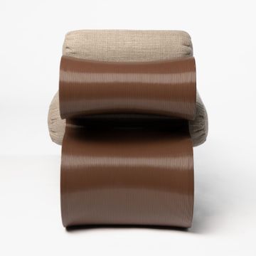 Eel Lounge Chair Chocolate by Ekbacken Studios - view 6