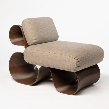 Eel Lounge Chair Chocolate by Ekbacken Studios - view 5