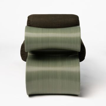 Eel Lounge Chair Olive by Ekbacken Studios - view 6