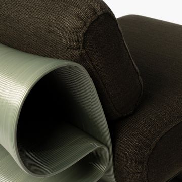 Eel Lounge Chair Olive by Ekbacken Studios - view 7