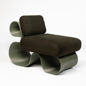 Eel Lounge Chair Olive by Ekbacken Studios - view 5