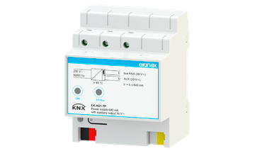 Alimentatore bus KNX con uscita 30 Vdc by EKINEX