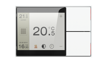 Display Touch&See con pulsante 2 canali by EKINEX