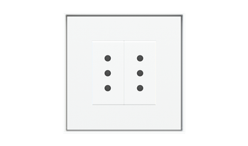 Placche e cornici quadrate per componenti di serie civile (modulo 45x45 mm) by EKINEX