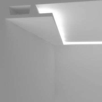 EL504 Guida per LED piana per parete o soffitto by Eleni Lighting