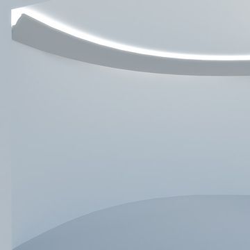 EL702.flex Cornice stondata per luce diffusa led a soffitto by Eleni Lighting
