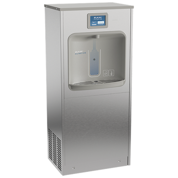 Enhanced Connected ezH2O® Floor Standing Bottle
Filling Station Filtered Refrigerated Stainless Steel by Elkay