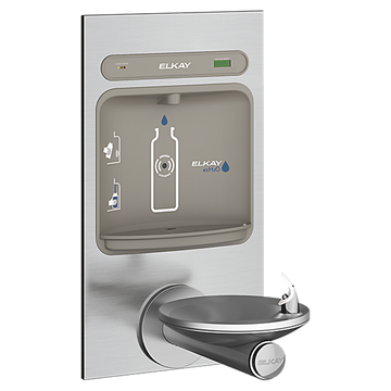 ezH2O®  Bottle Filling Station with Integral SwirlFlo® Fountain Non-Filtered Non-Refrigerated Stainless by Elkay