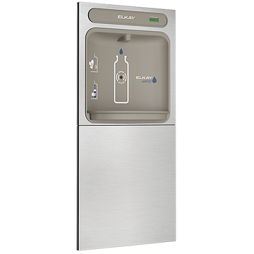 ezH2O®  In-Wall Bottle Filling Station with Mounting Frame Non-Filtered Refrigerated Stainless by Elkay