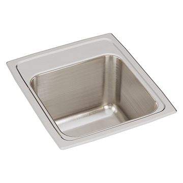 Lustertone® Classic Stainless Steel 15" x 17-1/2" x 10" Single Bowl Drop-in Sink by Elkay