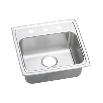 Lustertone® Classic Stainless Steel 19" x 18" x 6" Single Bowl Drop-in ADA Sink by Elkay