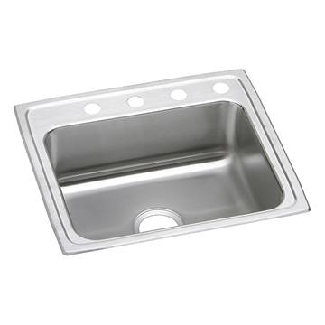 Lustertone® Classic Stainless Steel 25" x 21-1/4" x 4-1/2" Single Bowl Drop-in ADA Sink by Elkay