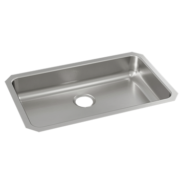 Lustertone® Classic Stainless Steel 30-1/2" x 18-1/2" x 5-3/8" Single Bowl Undermount ADA Sink w/Perfect Drain® by Elkay