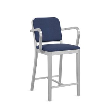 Navy Officer stool with arms by Jasper Morrison by Emeco
