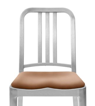 Upholstered seat pad by Emeco