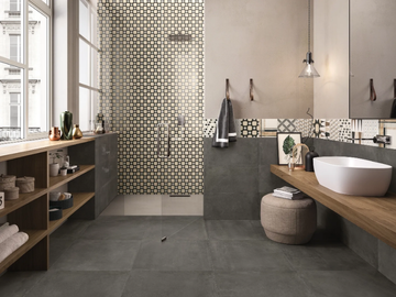 BE-SQUARE BLACK - Indoor porcelain stoneware wall/floor tiles by Emilgroup - view 2