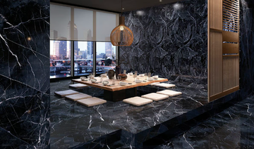 TELE DI MARMO REVOLUTION CALACATTA BLACK - Porcelain stoneware wall/floor tiles with marble effect by Emilgroup - view 3