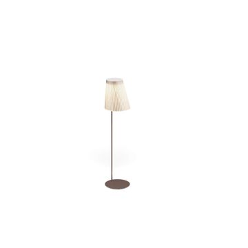 rechargeable floor lamp / outside in Steel - Collection Cone by Emu