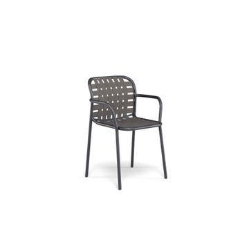 armchair / outside in Aluminium - Collection Yard by Emu