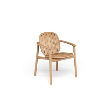 teak armchair / outside in Teak - Collection Twins by Emu