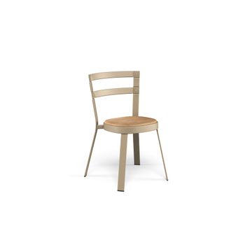 chair / outside in Steel, Teak - Collection Thor by Emu