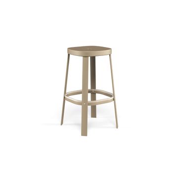 barstool / outside in Steel - Collection Thor by Emu
