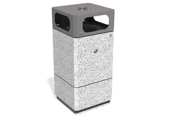Litter bin  - Concrete waste bin - Model 215 by ENCHO ENCHEV - ETE