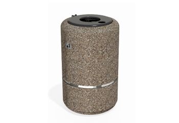Litter bin  - Concrete waste bin - Model 36 by ENCHO ENCHEV - ETE