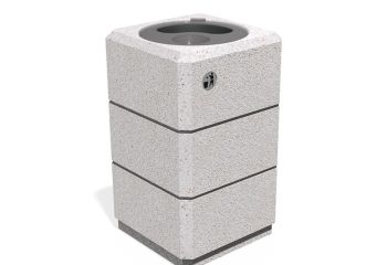 Litter bin  - Concrete waste bin - Model 72 by ENCHO ENCHEV - ETE
