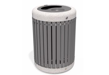 Recycle Bin  - Metal waste bin - Model 45 by ENCHO ENCHEV - ETE