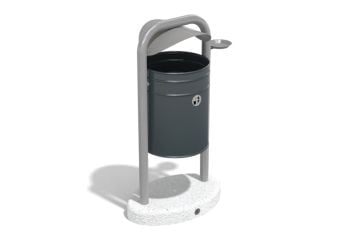 Recycle Bin  - Metal waste bin - Model 91 by ENCHO ENCHEV - ETE