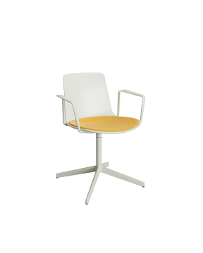 Silla Lottus 4R Giratoria con brazos aluminio by ENEA