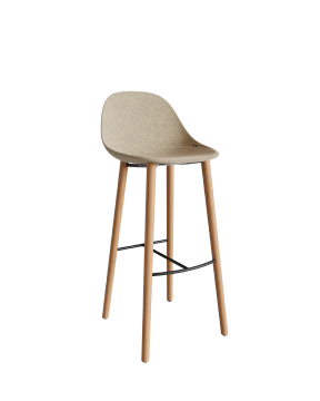 Taburete Mate 4L Wood Alto by ENEA