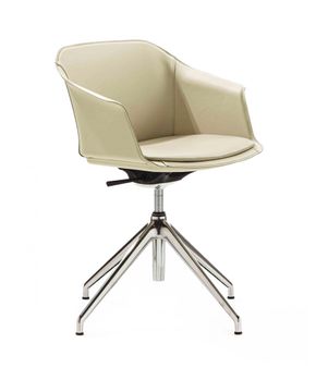Office chair Eva 4 star base by ENRICO PELLIZZONI