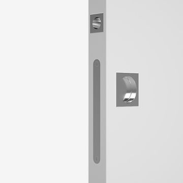 Square handleset without lock by Ermetika