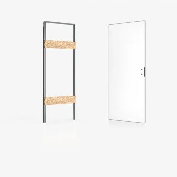 Porta battente filo muro reversibile xREVERx by Ermetika