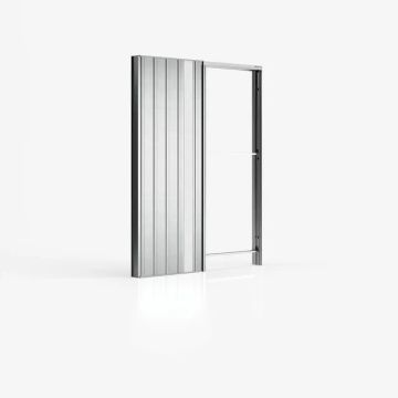 Puerta corredera a ras de pared con puntos de luz by Ermetika - view 2