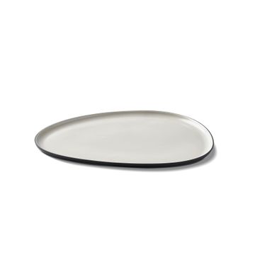 Stone Starter Plate Double Colour BLACK&IVORY by Esma Dereboy