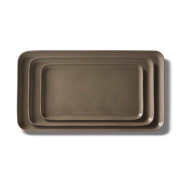 Rectangle Plate Set Rock by Esma Dereboy
