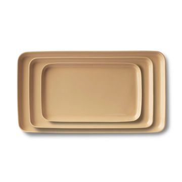 Rectangle Plate Set Straw by Esma Dereboy