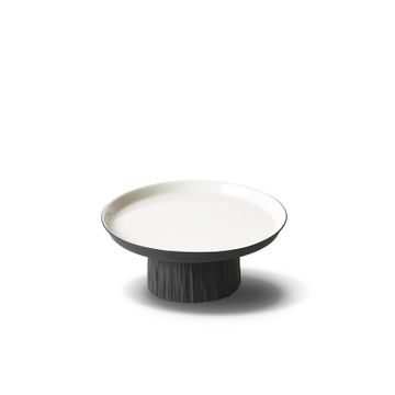 Tree Round Small Cake Salver Black - Black & Ivory by Esma Dereboy