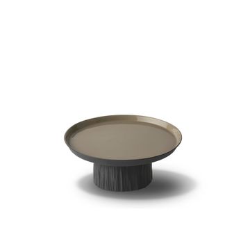Tree Round Small Cake Salver Black - Black & Rock by Esma Dereboy