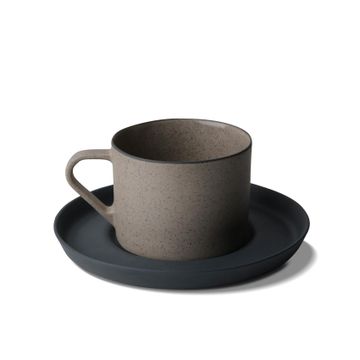 Nest Glitter Cofee/Tea Cup with Saucer Black - Glittery Rock 180 ml by Esma Dereboy