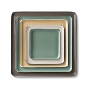 Square Plate Set Mix & Match No:6 by Esma Dereboy