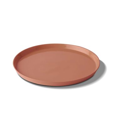 Round Dinner Plate Single Colour CORAL by Esma Dereboy