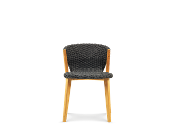 Teak or mahogany chairs for garden furniture - Knit by Ethimo