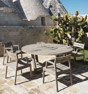 Round teak table - Costes by Ethimo - view 4